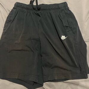 Nike black sweat shorts